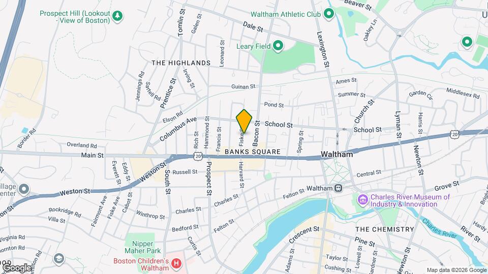 35 Fiske St Mapa y Detalles de la Ubicación