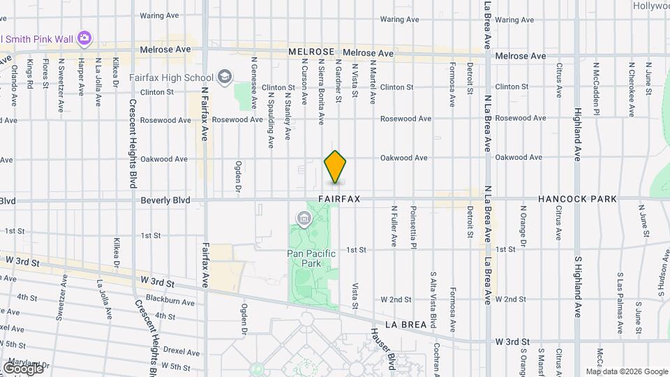 317 N Gardner St, Unit 317 1/2 Map and Location Details