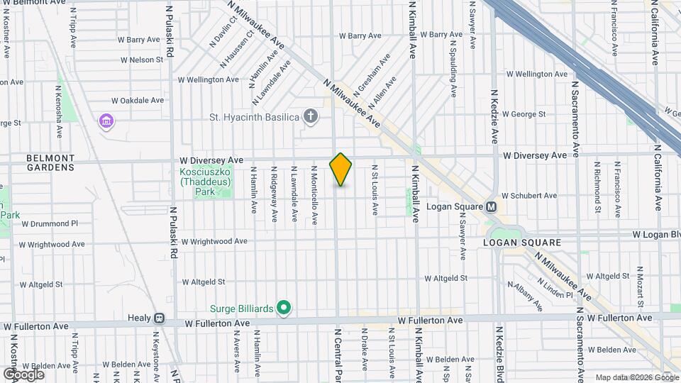 2707 N Central Park Ave Map and Location Details