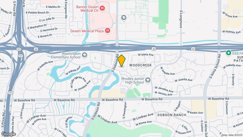Furnished Studio-Phoenix - Mesa - West Map and Location Details