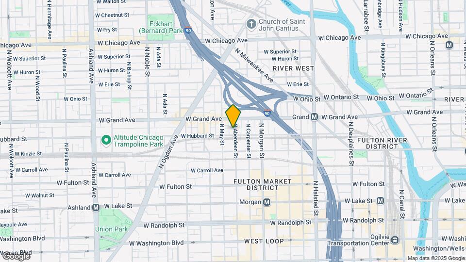 446 N Aberdeen St Map and Location Details