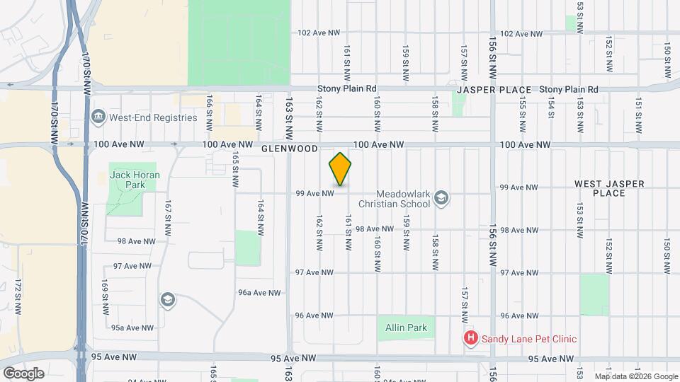 16114 99 Av NW Map and Location Details