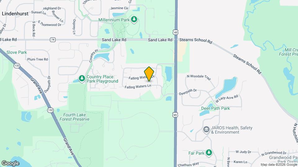 3165 Falling Waters Ln Map and Location Details
