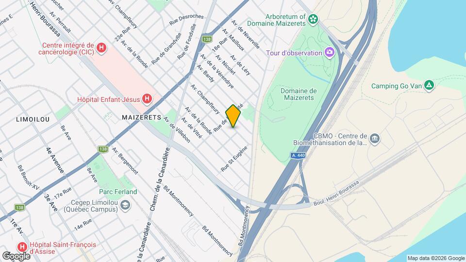 1305-1325 Champfleury Ave Map and Location Details