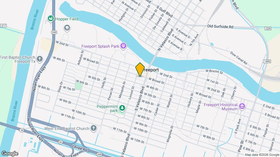 1119 W Broad St Map and Location Details