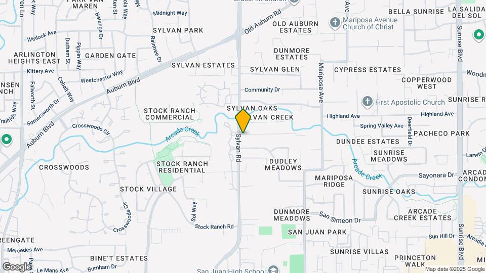 6728 Sylvan Rd Map and Location Details