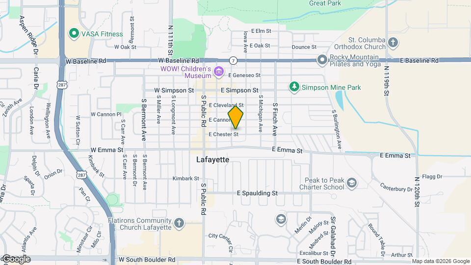 303 E Chester St Map and Location Details