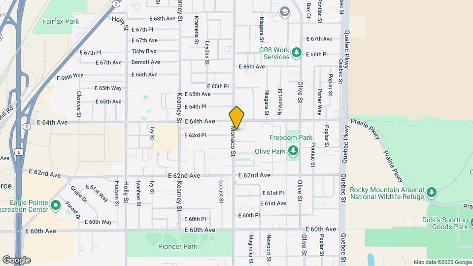 6370 Monaco St Map and Location Details