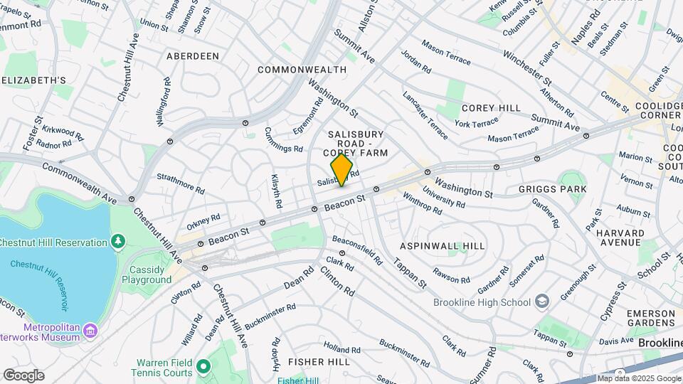 1736 Beacon St, Unit 2 Map and Location Details