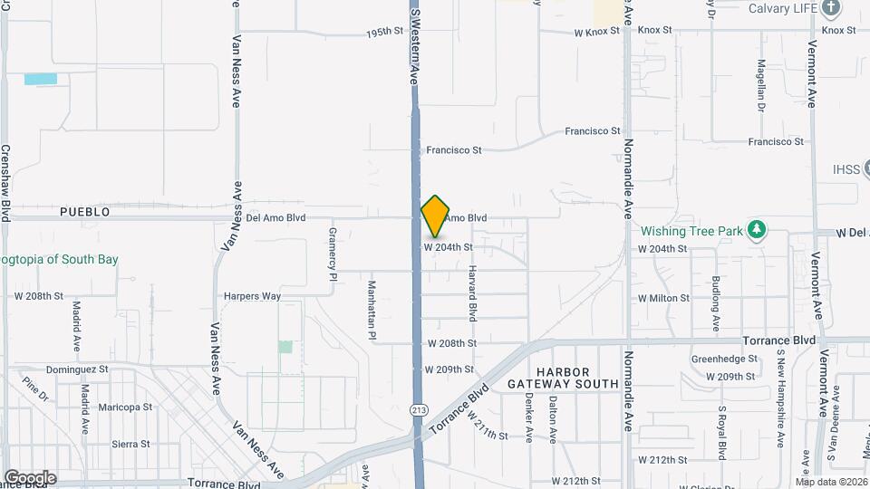 1653 W 204th St Mapa y Detalles de la Ubicación