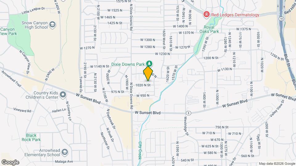 1766 W 1020 N Map and Location Details