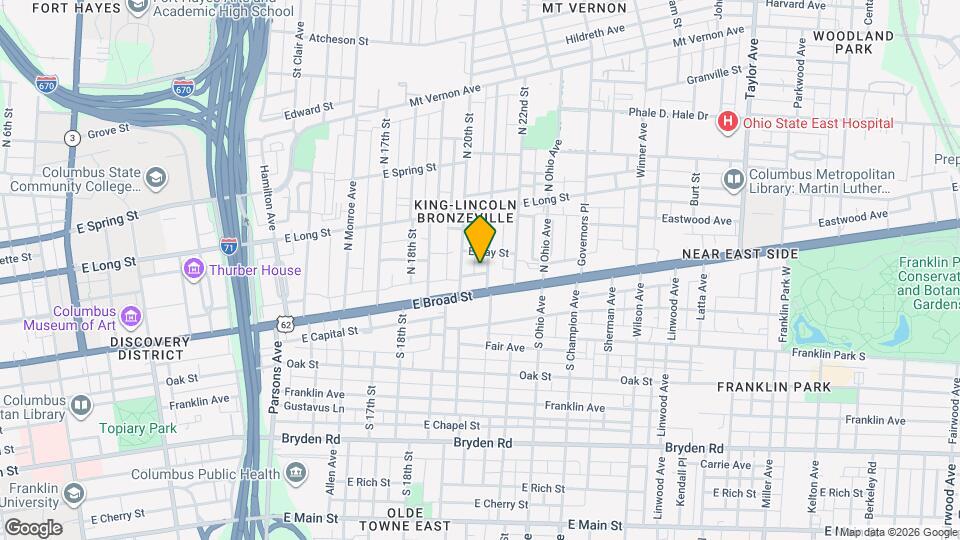 25 N 21st St Mapa y Detalles de la Ubicación