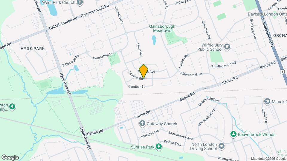 1308 Lawson Rd Map and Location Details