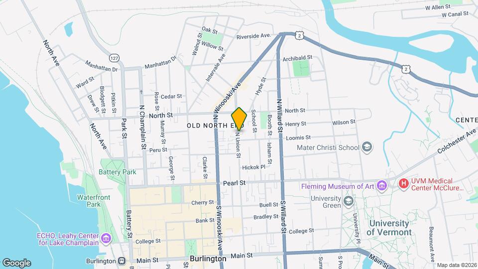 110 N Union St, Unit 2 Mapa y Detalles de la Ubicación