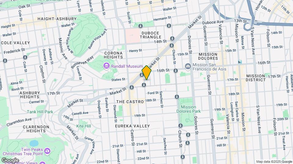 375 Noe St Mapa y Detalles de la Ubicación