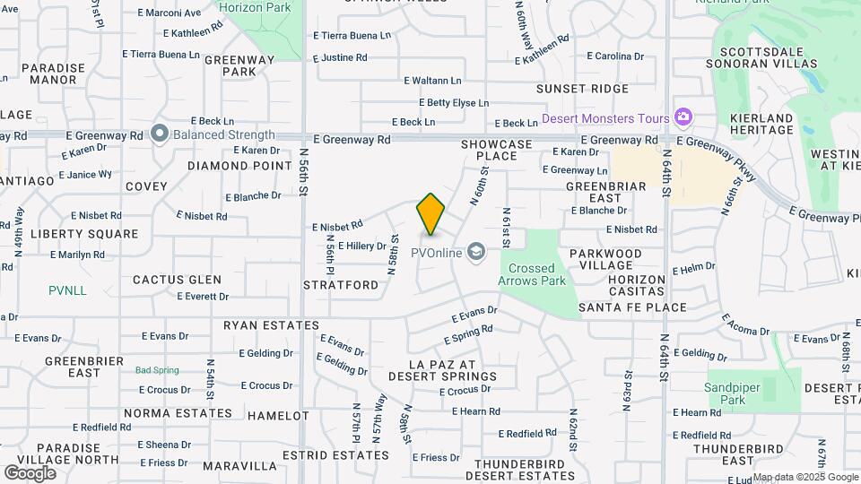5910 E Marilyn Rd Map and Location Details