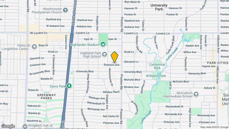 4130 Emerson Ave Map and Location Details