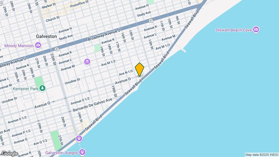 1522 Seawall Blvd Map and Location Details
