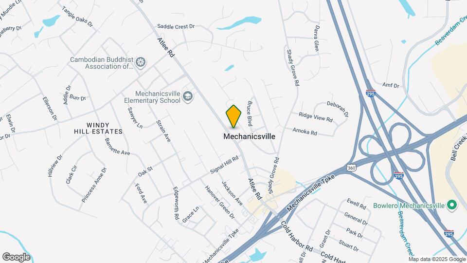 7376 Atlee Rd Map and Location Details