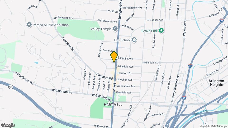 1 Springfield Pike, Unit Apartment 2 – First Floor Map and Location Details