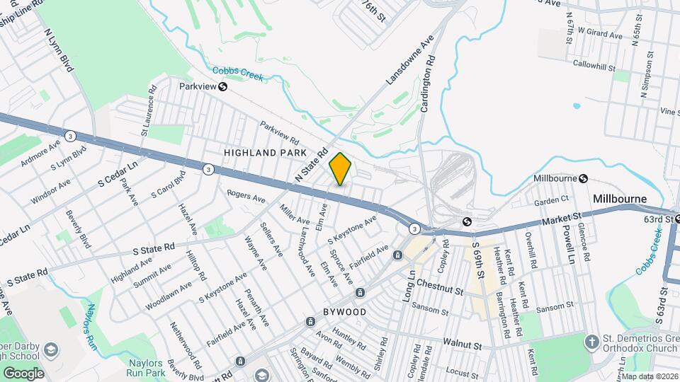 7307 West Chester Pike Mapa y Detalles de la Ubicación