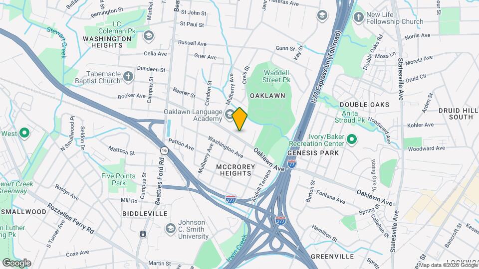 1714 Oaklawn Ave Map and Location Details