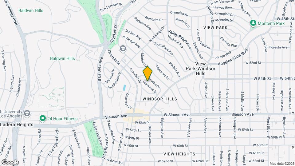 5452 Harcross Dr Map and Location Details