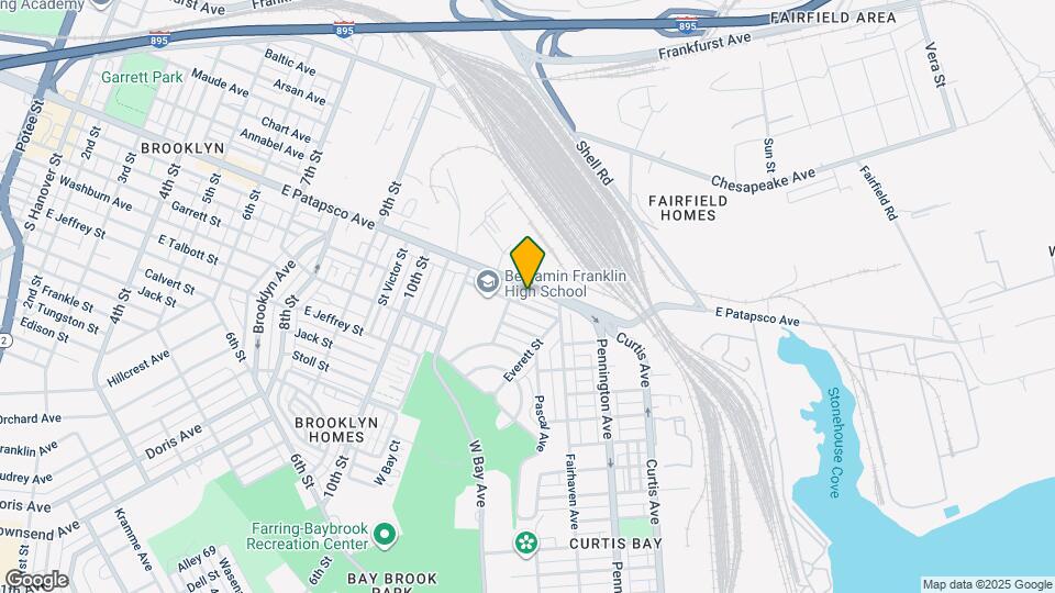 1309 E Patapsco Ave Map and Location Details