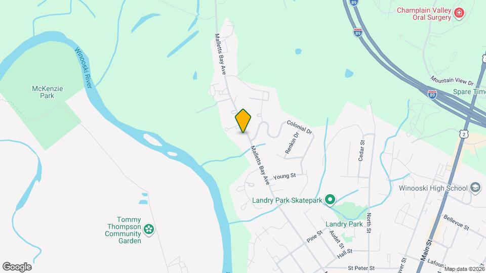 2552 Malletts Bay Ave, Unit 1 Map and Location Details