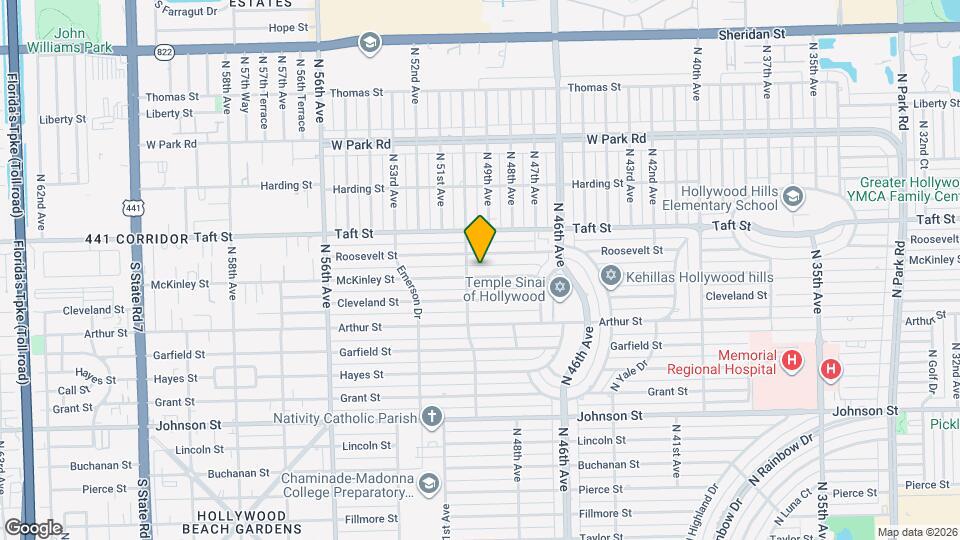 4913 McKinley St Map and Location Details