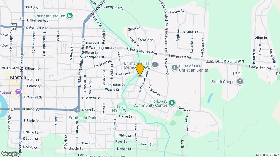 1211 Sycamore Rd Map and Location Details