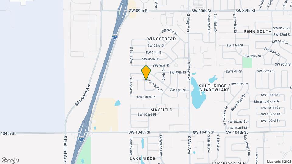 10100 S Rachel Ct Map and Location Details