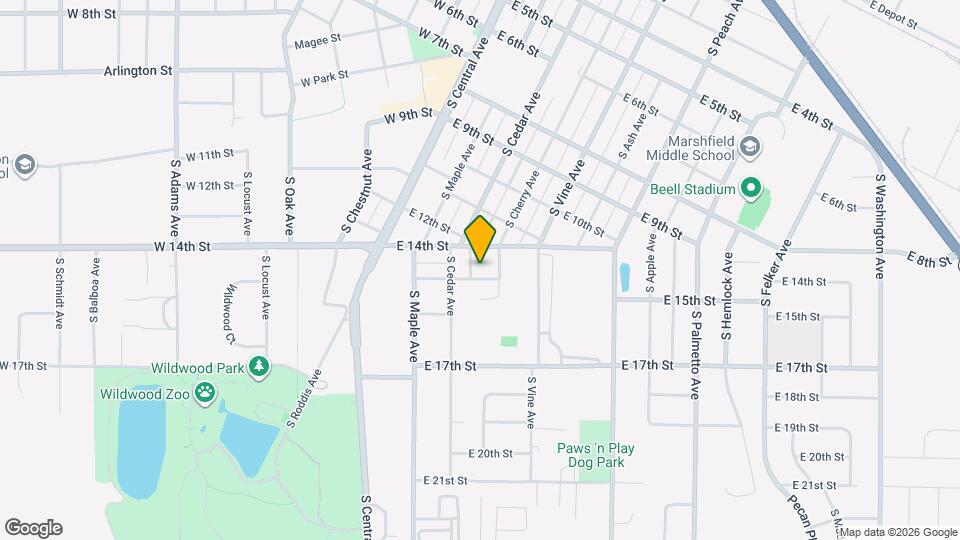 1411 S Prospect Ave Map and Location Details