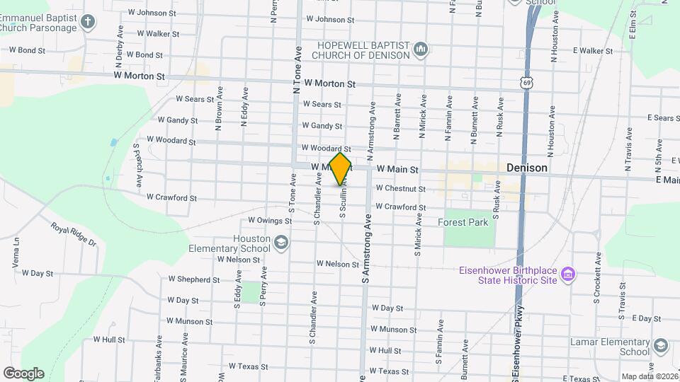 900 W Chestnut St Map and Location Details