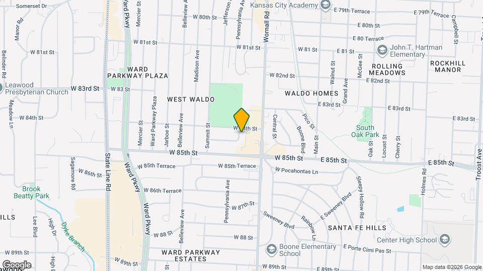 8407 Pennsylvania Ave Map and Location Details