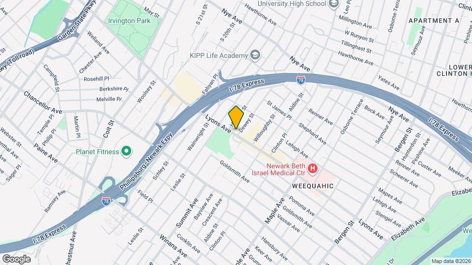 349 Lyons Ave Map and Location Details