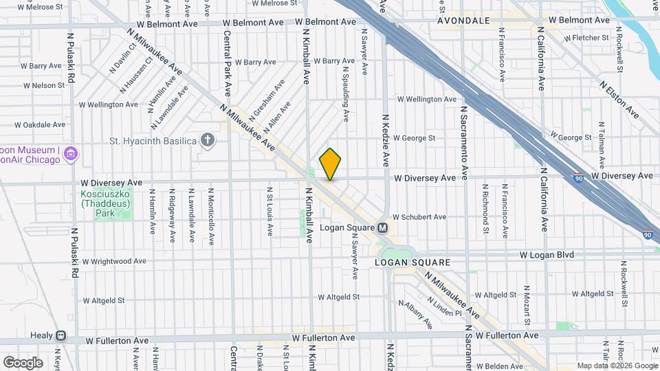 3320 W Diversey Ave Map and Location Details