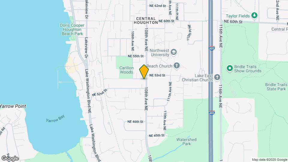 10707 NE 53rd St Map and Location Details