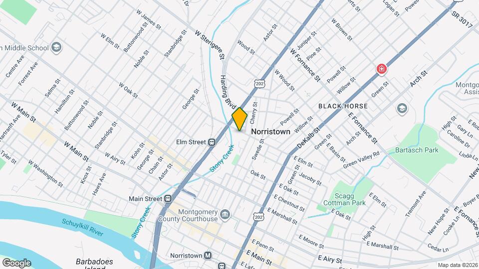 126 W Elm St Map and Location Details