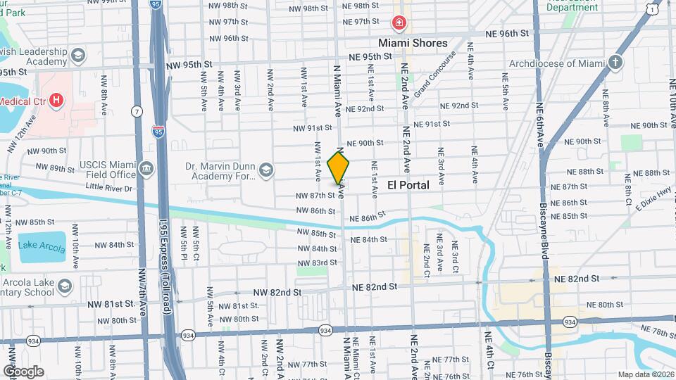 8700 N Miami Ave Map and Location Details