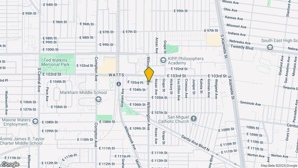10354 Wilmington Ave Mapa y Detalles de la Ubicación
