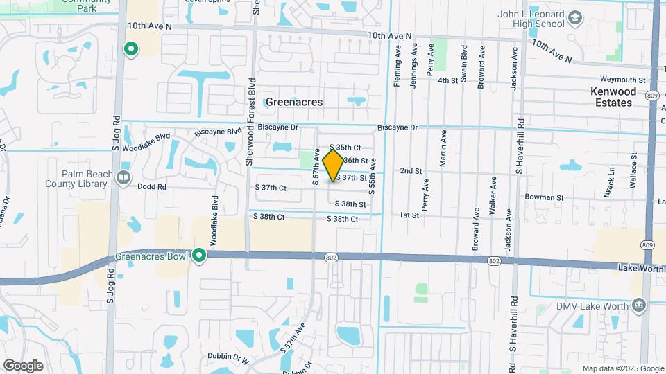 5649 S 37th Ct Map and Location Details