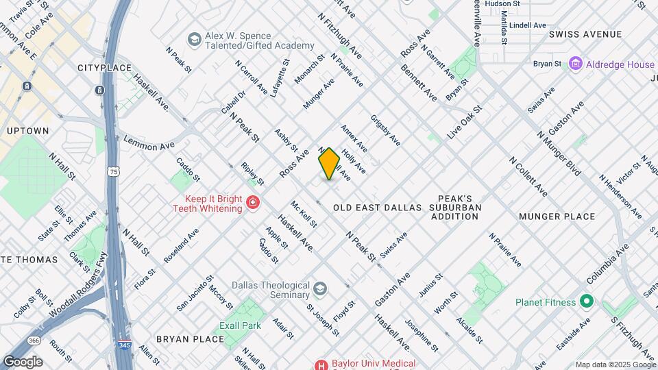 1504 Burlew St Map and Location Details