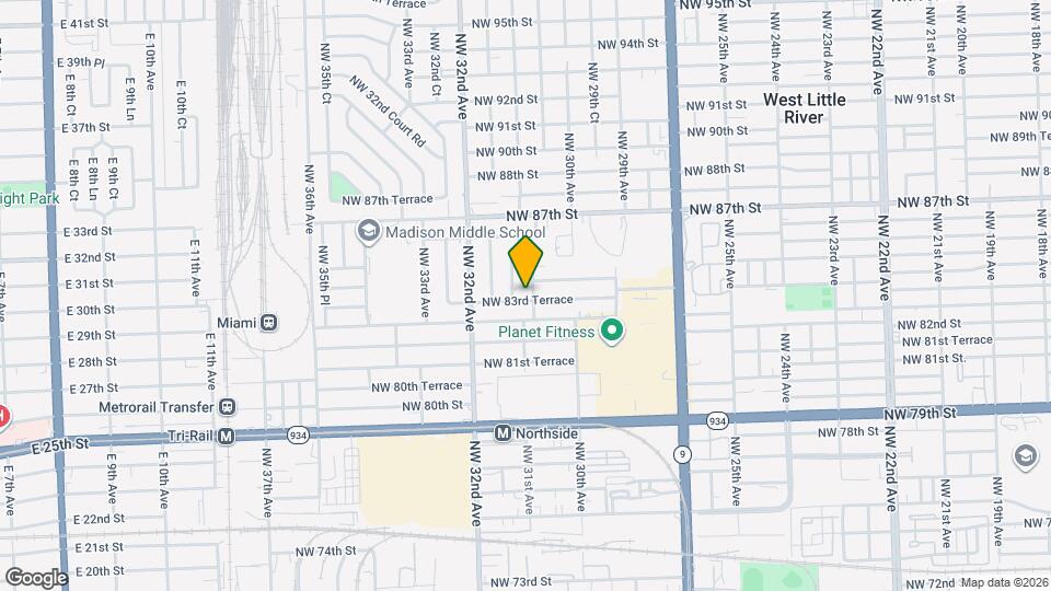 3061 NW 83rd Terrace Map and Location Details