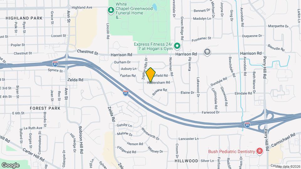 3318 Habersham Rd Map and Location Details