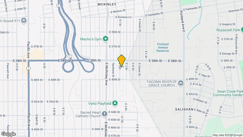 3821 E I St Map and Location Details