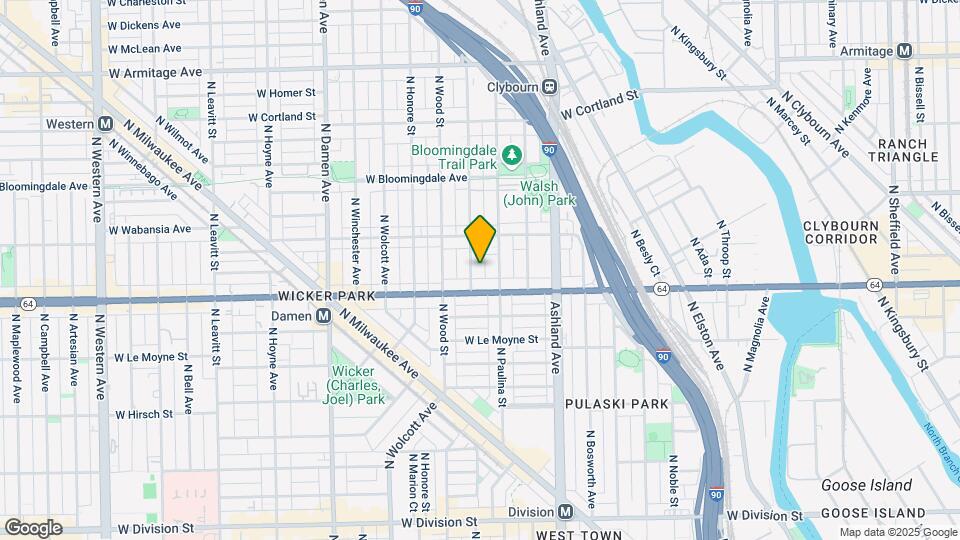 1623 N Hermitage Ave, Unit 2 Mapa y Detalles de la Ubicación