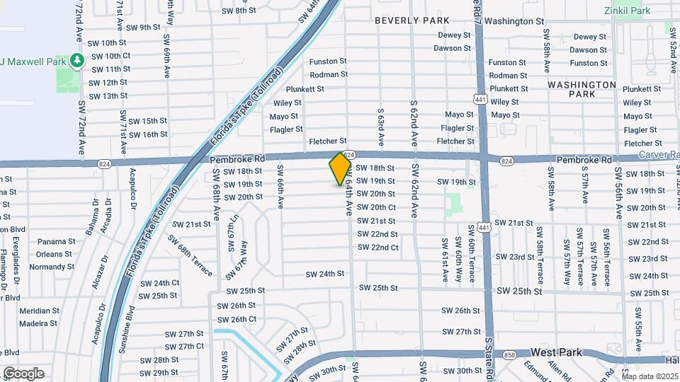 6411 SW 20th St Map and Location Details