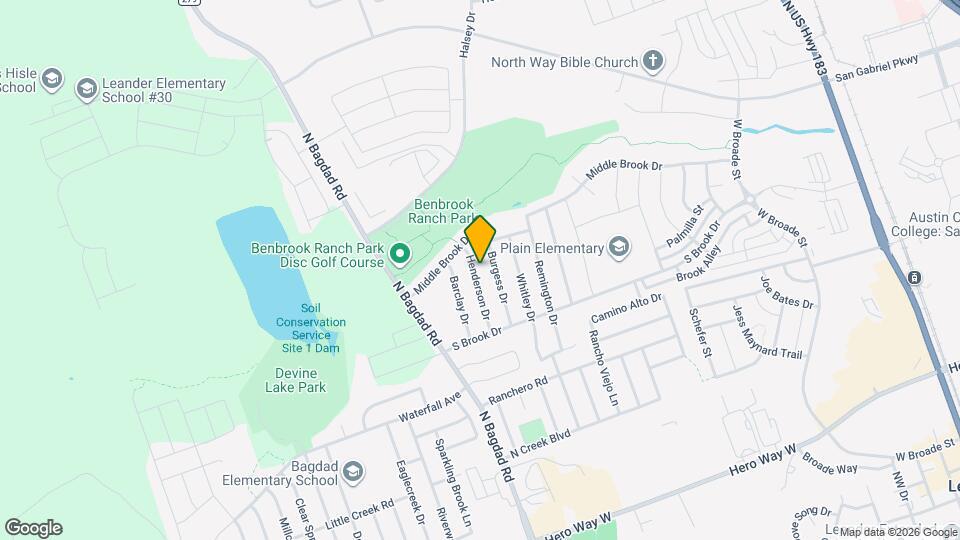 1110 Henderson Dr Map and Location Details