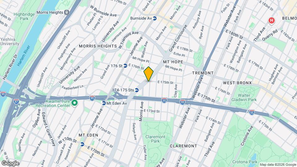 1796 Grand Concourse Map and Location Details